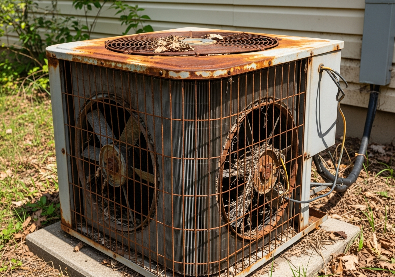 Before: Complete AC System Replacement